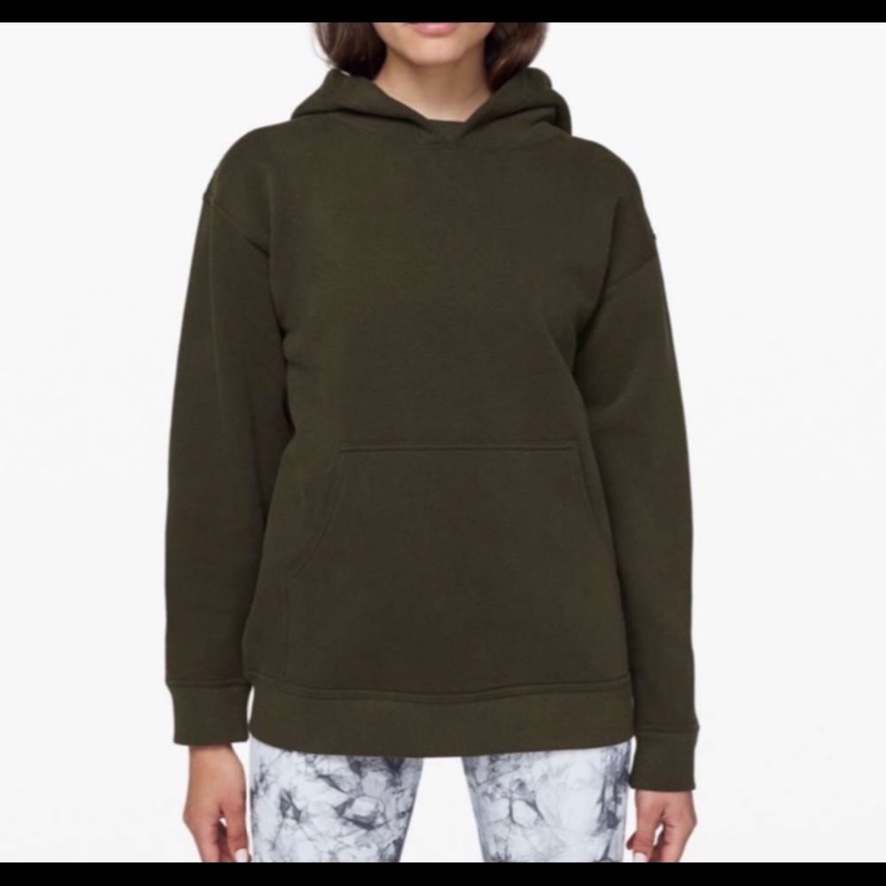 lululemon All Yours Boyfriend Hoodie Dark Olive